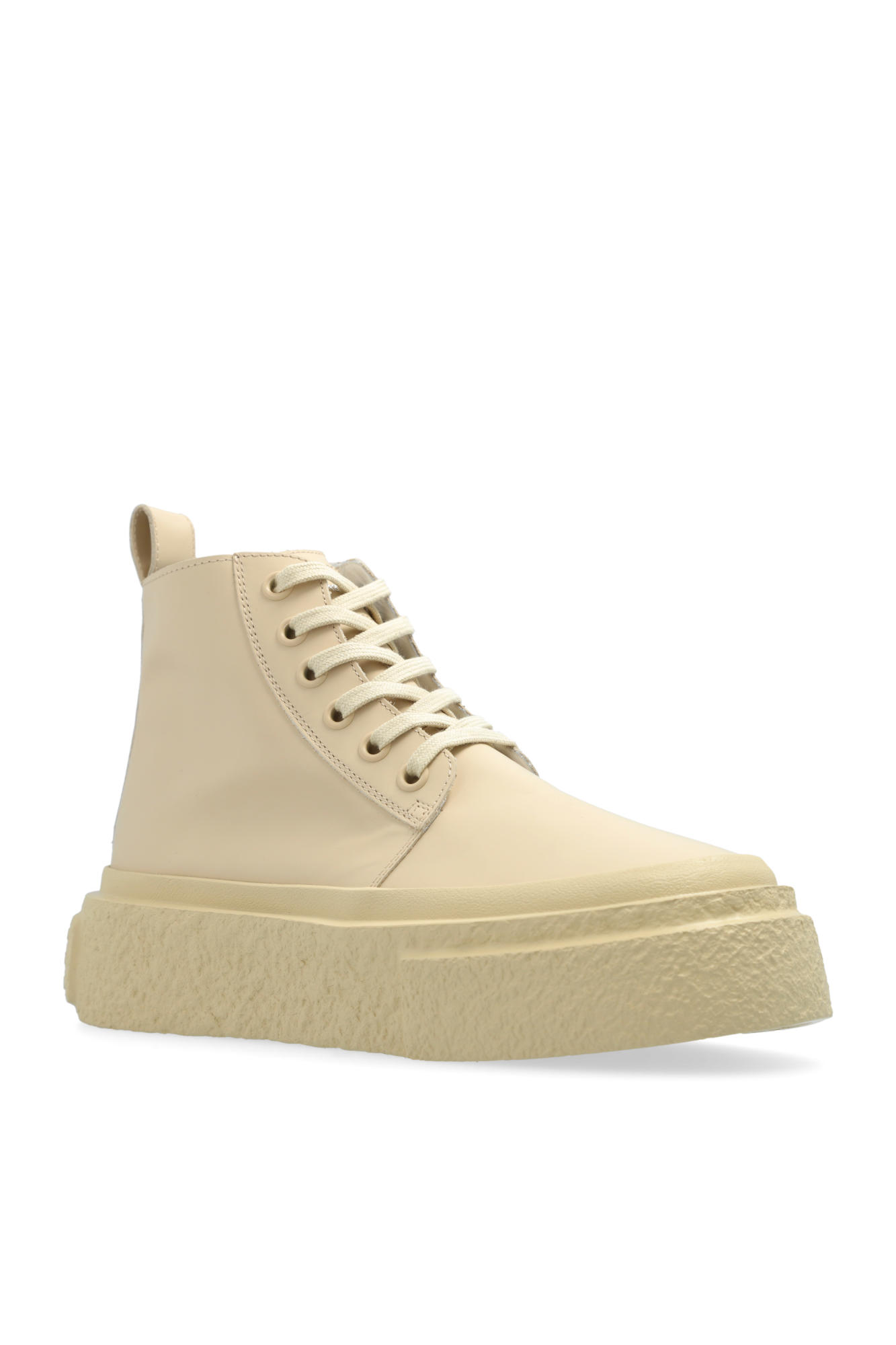 ショートブーツ・ブーティ Mm6 Maison Margiela Ivory Leather Ankle Boots MM6 Maison Margiela Anatomic 45mm Ankle Boots | Neutrals